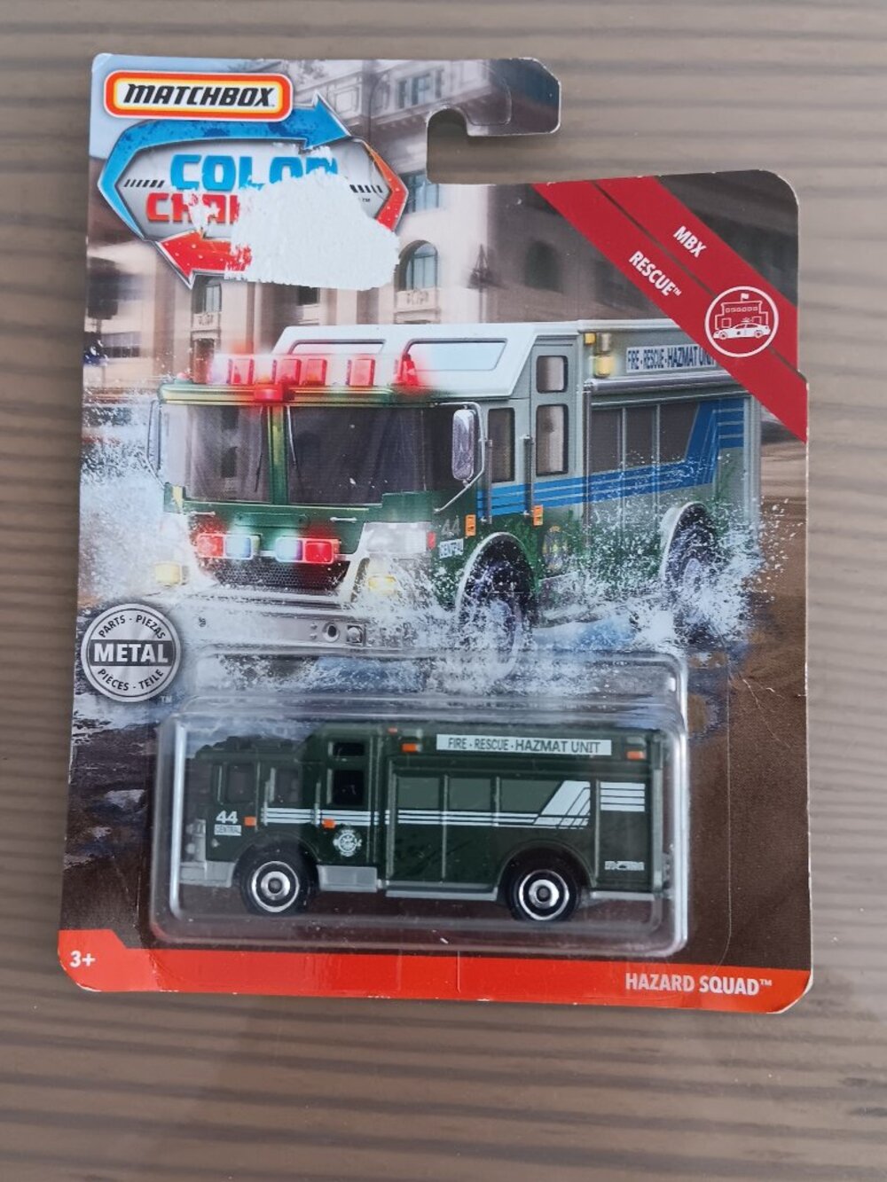 Matchbox vehicule ,color changers , Hazard Squad BMX Rescue